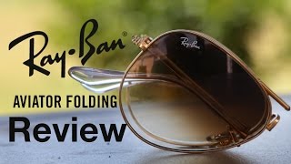ray ban aviator folding sunglasses