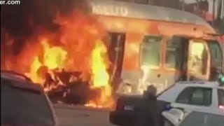 Fiery Car Crash Caught on Camera