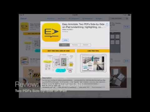 How to View and Annotate 2 PDF Files Side by Side with Easy Annotate for iPad
