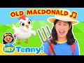 Old macdonald had a farm  nursery rhymes  educational for kids  hey tenny