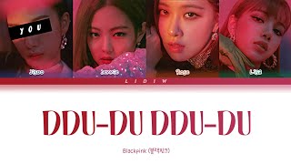 Blackpink || DDU-DU DDU-DU but you are Jisoo (Color Coded Lyrics Karaoke)