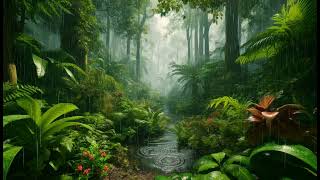 Sonidos de Lluvia en el Bosque Tropical para Relajación y Meditación ‍♂