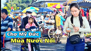 Chợ Mỹ Đức Mùa Nước Nổi 2025 – Cá Tươi Ngon, Không Khí Mua Bán Tấp Nập 