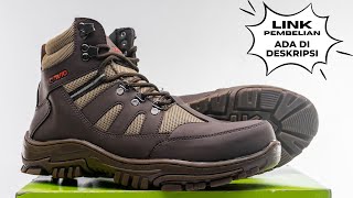 Review Sepatu Boots Gunung Safety Hiking Touring Lavio Armo Cokelat Ujung Besi Original Unboxing