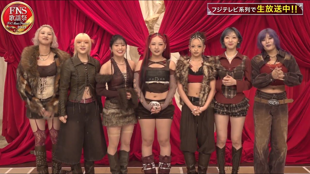 hana様 HANA / ROSE - FNS歌謡祭 2025 - YouTube