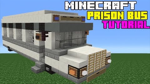 Minecraft Tutorial: How To Make A Prison Transport Bus
