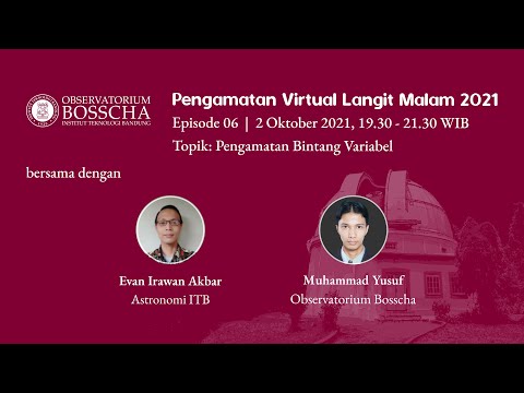 Pengamatan Virtual Langit Malam 2021 #6 - Pengamatan Bintang Variabel