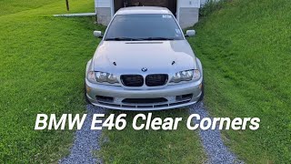 BMW E46 Clear Corner Light Turn Signal Install 3 Series 99-01