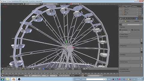 Ferris Wheel Animation in Blender 2.79b