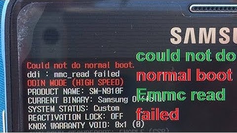 could not do normal boot samsung galaxy