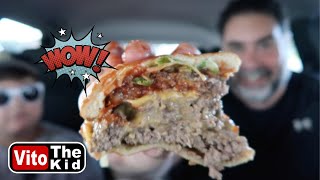 Eating a GIANT Burger from Clyde's and crossing the Mackinac Bridge 2020 | Vacation Vlog
