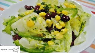 Мексиканский салат с фасолью Мексиканский салат с фасолью