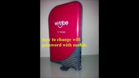 how to change your wifi password through mobile in wi-tribe device witribe gemtek