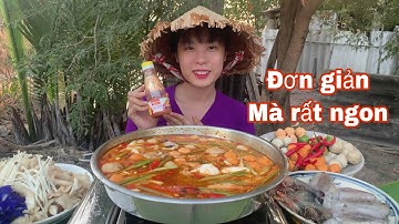 NỒI LẨU THÁI HẢI SẢN ĐẦY NGẬP TOPPING SIÊU HẤP DẪN THƠM NGON !!! | Thôn nữ Cà Mau