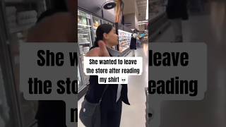 Famous Her reaction to my shirt in Walmart 😭💀#shorts #viral #trendingshorts #funnyvideo  #publicreaction Profile