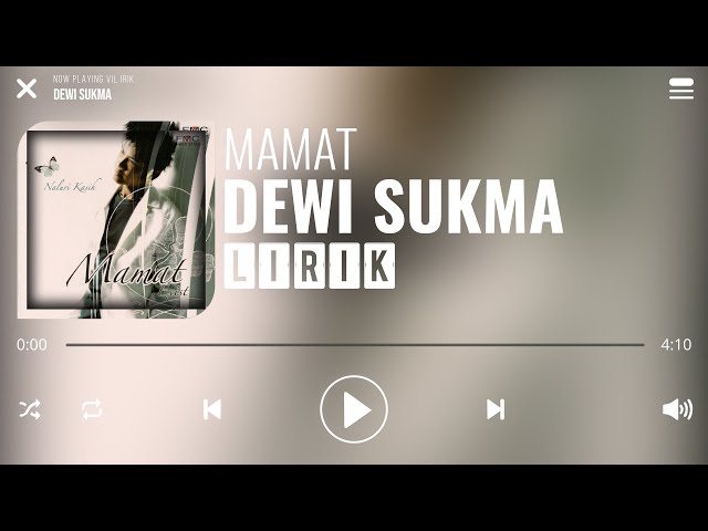 Mamat - Dewi Sukma [Lirik] class=