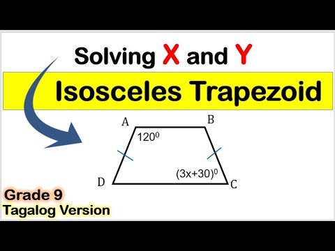 Video: Paano Makahanap Ng Lugar Ng Isang Isosceles Trapezoid