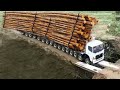 Extreme Dangerous Monster Logging Wood Truck Driving Skills, Fastest Climbing Truck Heavy Equipment