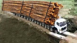 Extreme Dangerous Monster Logging Wood Truck Driving Skills, Fastest Climbing Truck Heavy Equipment by Zin2D 86,875 views 1 year ago 16 minutes