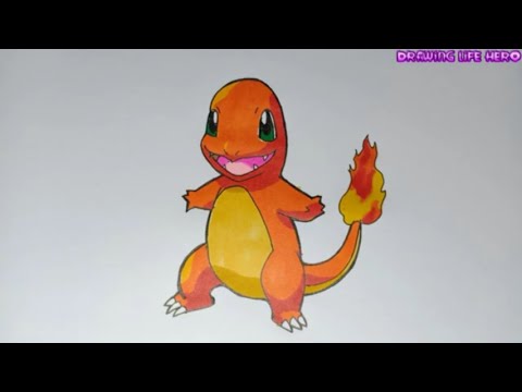 Vẽ Charmander Pokemon Thế Hệ 1-Drawing Pokemon - Youtube
