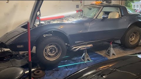 C3 Corvette Side Pipes Install Part 2 - Installing Headers + First Start!