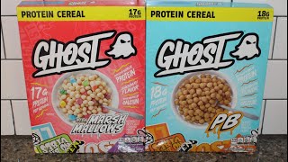 Ghost Protein Cereal with Marshmallows & PB Peanut Butter Review