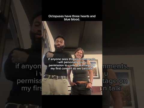 Octopuses have three hearts and blue blood.