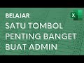 Tombol yang penting banget buat admin  tutorial excel pemula  ignasiusryan