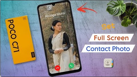 How to Set Photo in Contact Number Poco C71 / Poco C71 Contact me Photo Kaise Lagaye