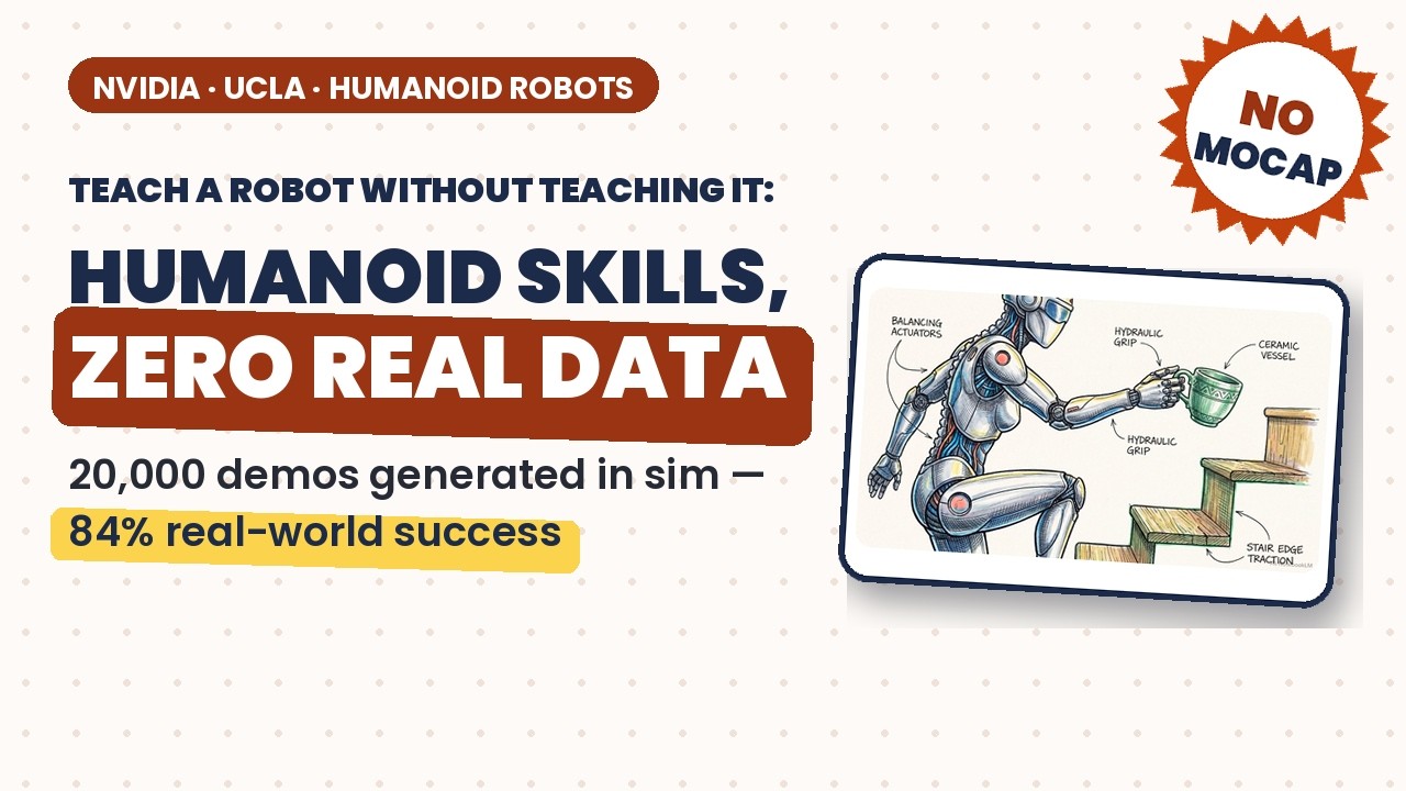 GRAIL: Train Humanoid Robots With Zero Real-World Data