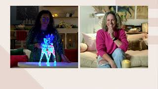 Kringle Express 18' In/Outdoor RGB Holographic Reindeer with Remote on QVC