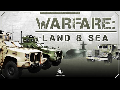 Military Land & Sea - Warfare Vehicles MINI PACK - Jeeps Trucks Ships Submarines Sound Effects Pack