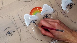Rainbow Face Painting Tutorial with Beginner Supplies