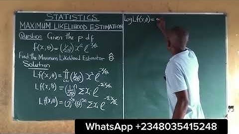 Maximum Likelihood Estimation | Example on Maximum Likelihood Estimation #1 @content-academy