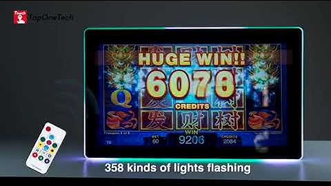 27inch Open Frame Touch Screen Monitor with External Acrylic LED Bar-Toponetech