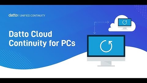 Datto Cloud Continuity for PCs