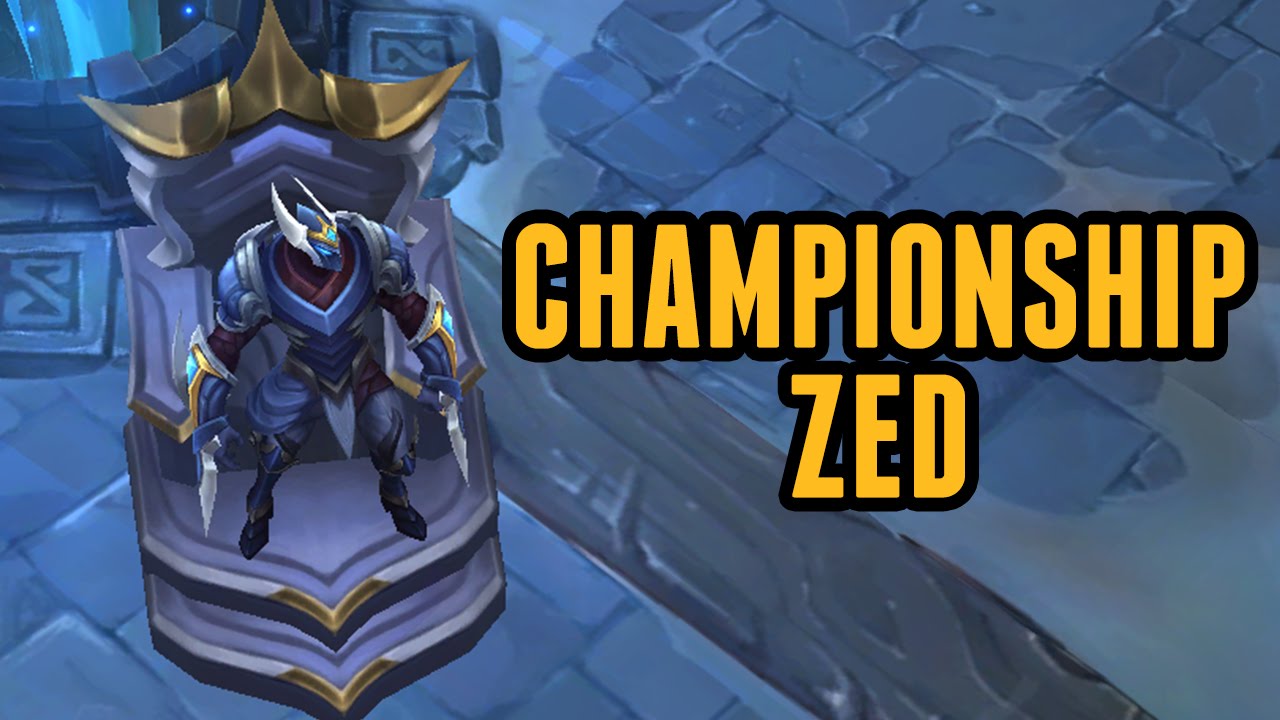 Lol Championship Zed Skin League Of Legends Spotlight Youtube