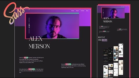Build Amazing Portfolio Project Using HTML & Sass #huxnwebdev