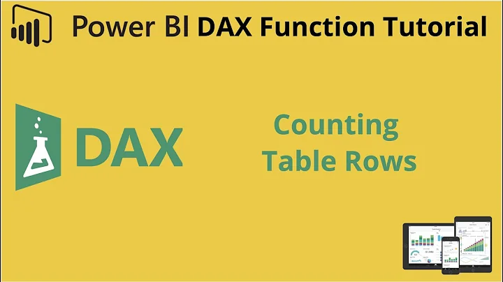 Power BI - How to count table rows | Row Count Function