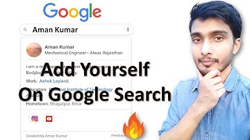 Add Yourself on Google Search | Make yourself visible on Google Search | Add me to Search | Hindi