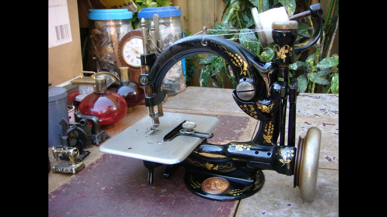 その他 Antique Sewing Machine Wilcox & Gibbs Old Vintage Antique Sewing Machine Wilcox Willcox & Gibbs For