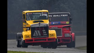 NZ super truck racing Teretonga 2024 race 1 crash