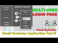 Business Application Final Episode | Multi User Login Form | Login Form in excel | Add New User