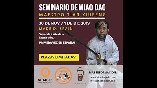 SEMINARIO DE MIAO DAO | MAESTRO TIAN XIUFENG 2019