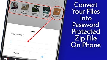 How to Convert Your Files Into Password Protected Zip File On your phone