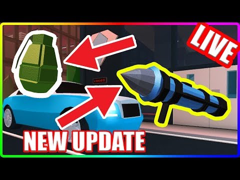 Rocket Launcher Confirmed Update This Weekend Roblox Jailbreak Live Youtube - rocket launcher roblox catalog