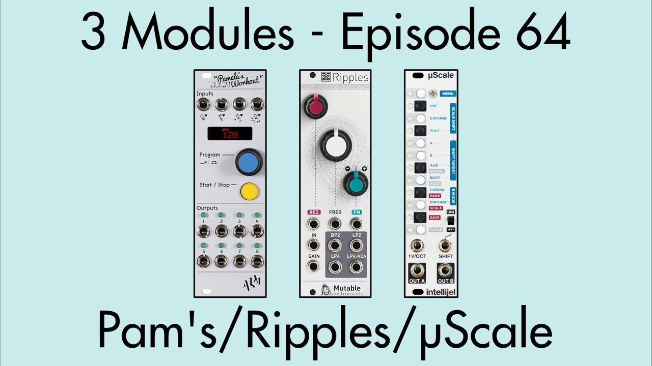 3 Modules 64 Pamela�s New Workout, Ripples, µScale YouTube