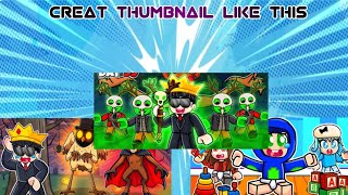 How to create thumbnail like Big youtubers in Roblox 😱