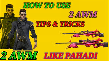 How To Use 2 AWM With Biometric Scope || New Tips&Trick #nkguruyt