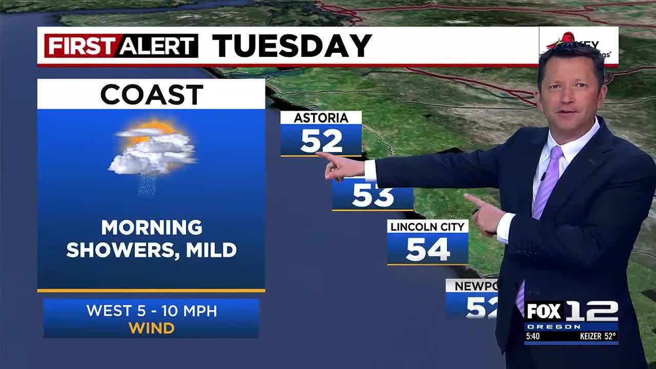 First Alert Monday evening FOX 12 weather forecast (3/25) - YouTube
